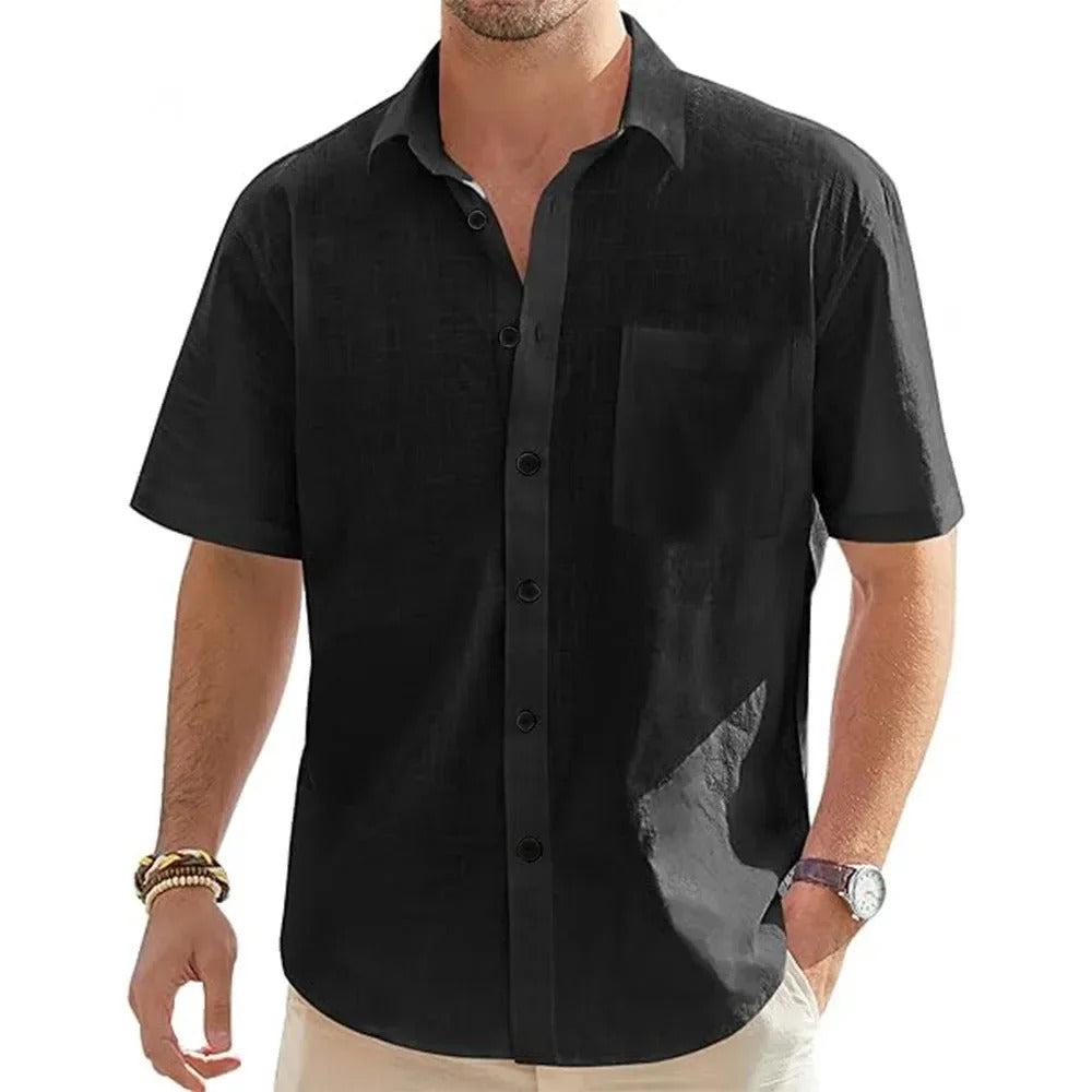 Esmerae -Men- Cotton -Linen -Short -Sleeve- Summer- Shirt.jpg