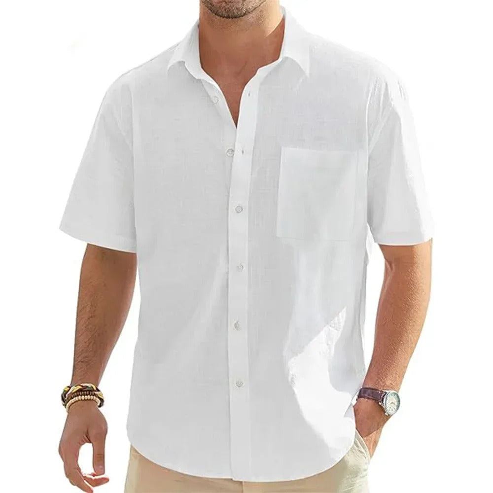 Esmerae -Men- Cotton -Linen -Short -Sleeve- Summer- Shirt.jpg