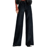 Women’s Velvet High-Waist Wide-Leg Pants