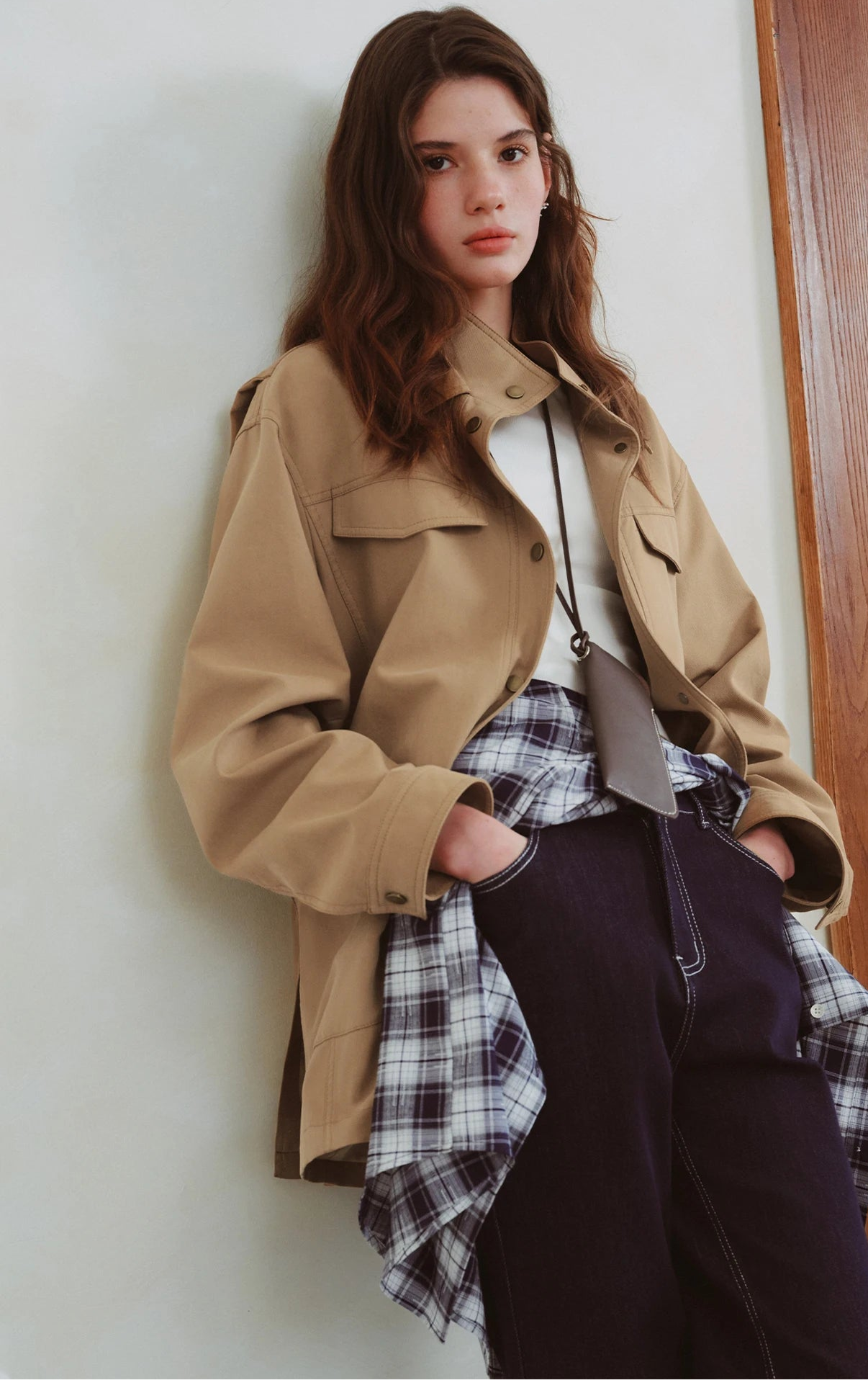 Women’s Vintage Oversize Lapel Workwear Jacket