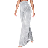Sexy Silver Diamond High-Waist Pants